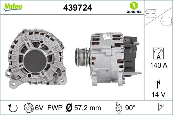 Generator / Alternator VALEO 439724