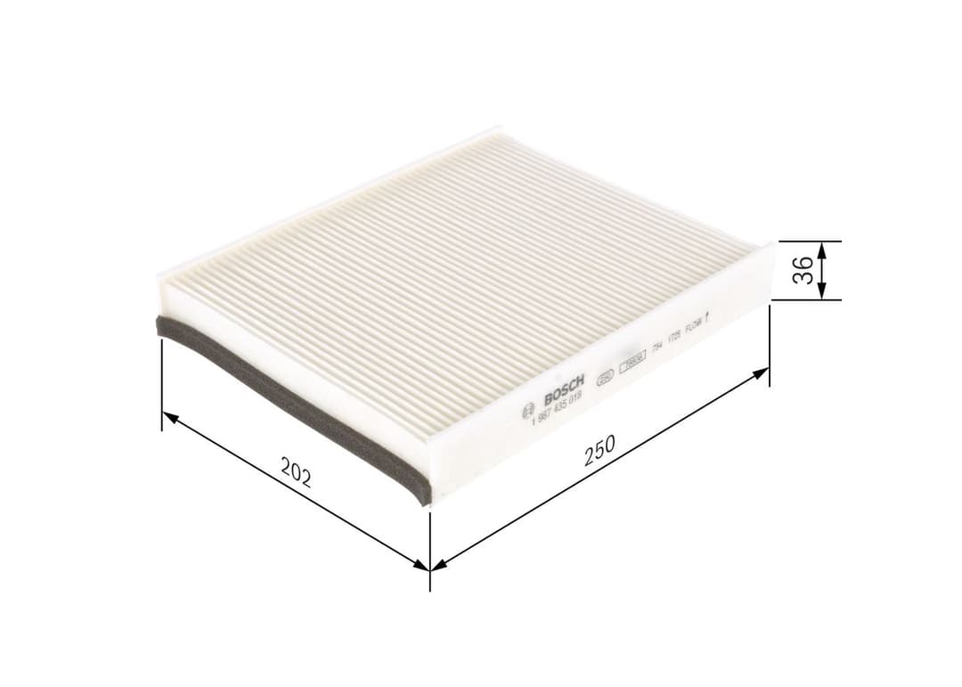 Filtru, aer habitaclu BOSCH 1 987 435 018