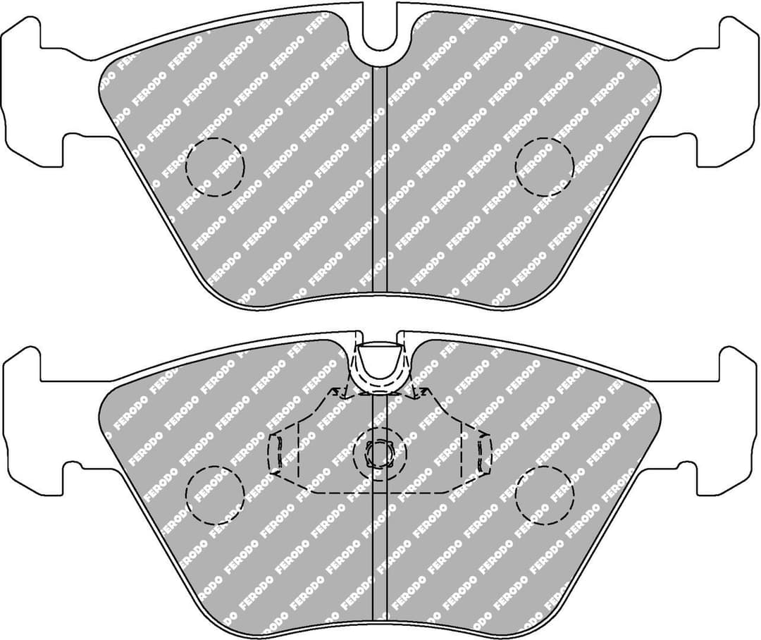 set placute frana,frana disc FERODO FCP1073Z