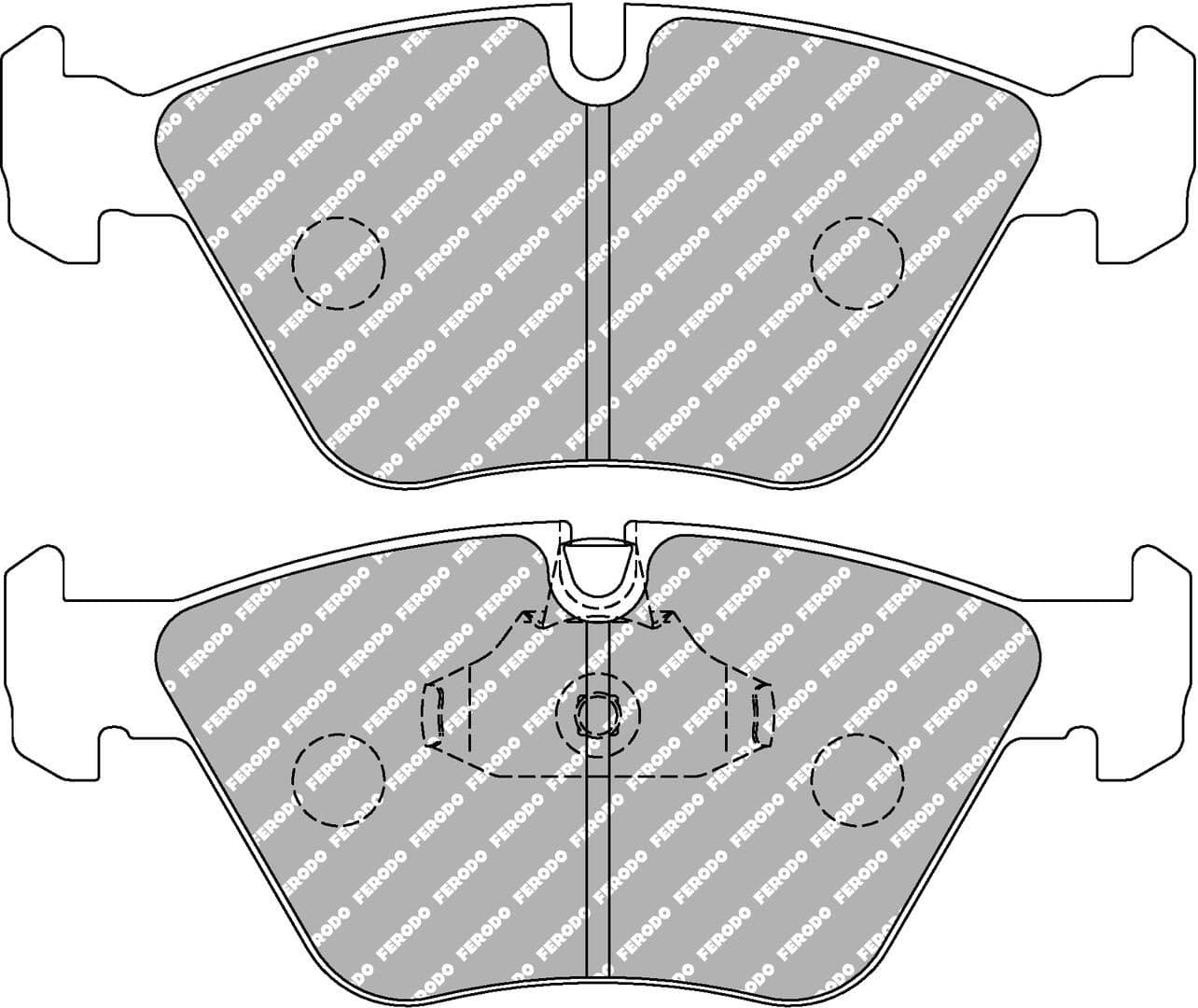 set placute frana,frana disc FERODO FCP1073Z