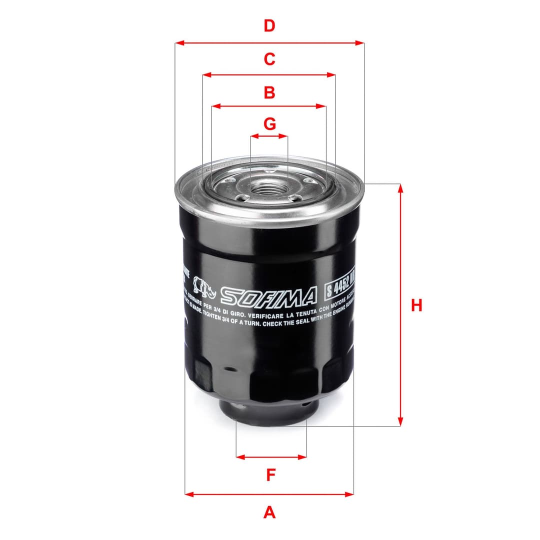 filtru combustibil SOFIMA S 4452 NR