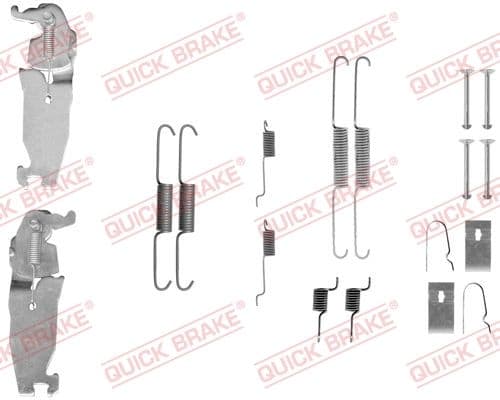 Set accesorii, sabot de frana QUICK BRAKE 105-0811S
