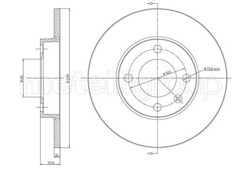 Disc frana METELLI 23-0371