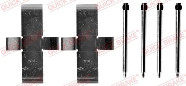 Set accesorii, placute frana QUICK BRAKE 109-0945