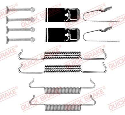 set accesorii, saboti frana parcare QUICK BRAKE 105-0027