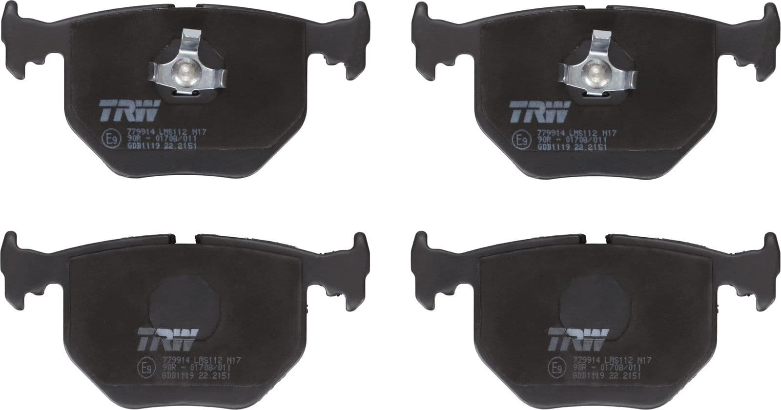 set placute frana,frana disc TRW GDB1119