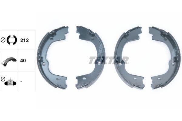 Set saboti frana, frana de mana TEXTAR 91076000