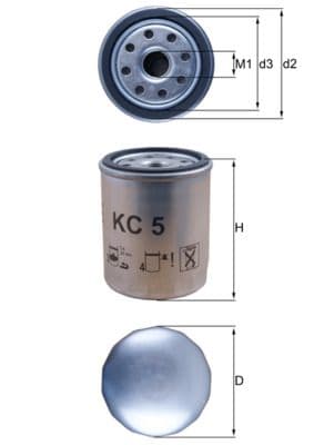 filtru combustibil MAHLE KC 5