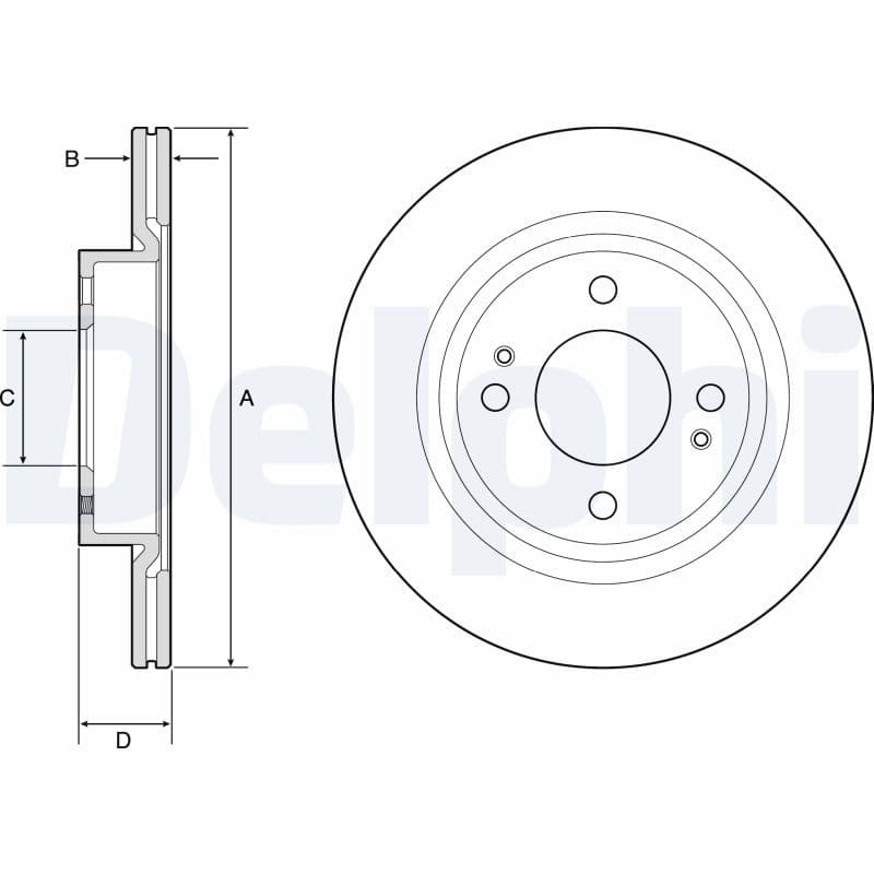 Disc frana DELPHI BG4830C