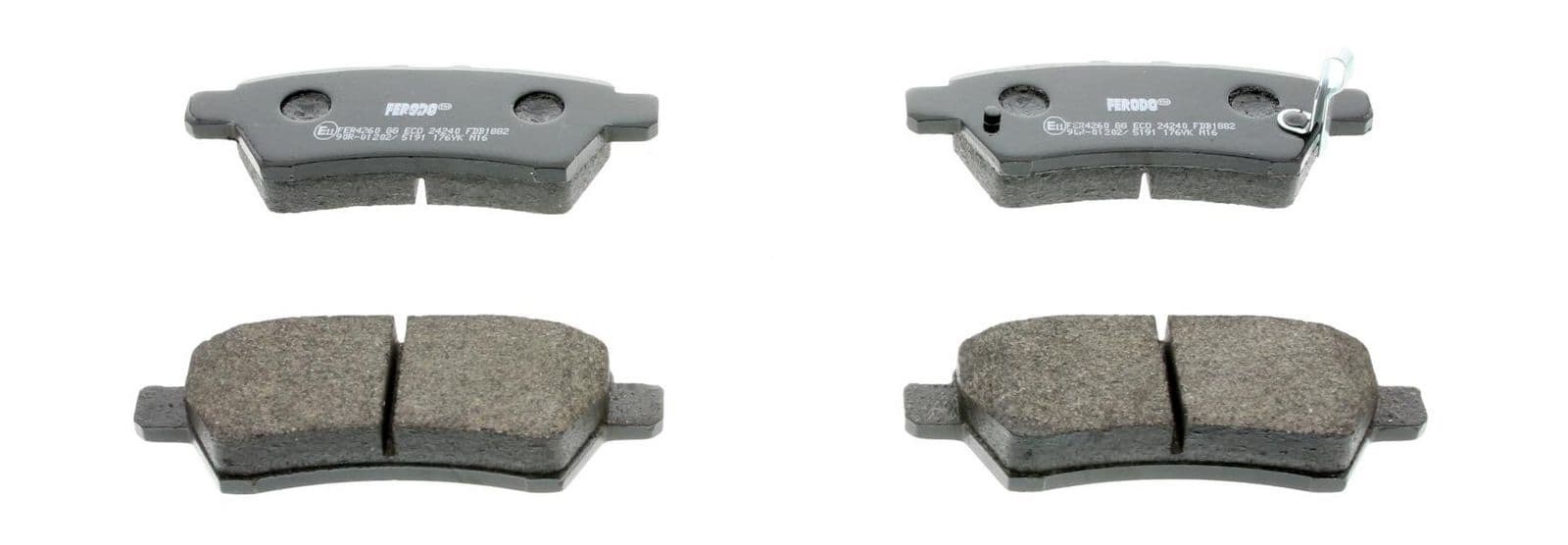 set placute frana,frana disc FERODO PREMIER ECO FRICTION FDB1882
