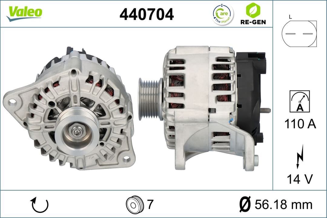 Generator / Alternator VALEO 440704