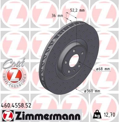 Disc frana ZIMMERMANN SPORT Z 460.4558.52