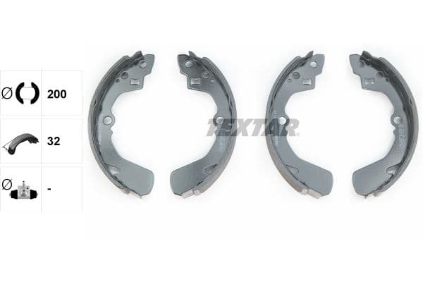 Set saboti frana TEXTAR 91039001