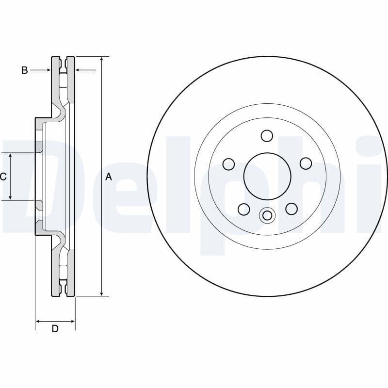 Disc frana DELPHI BG9183C