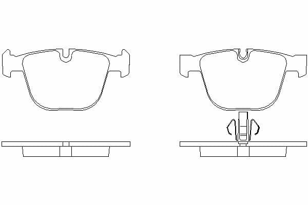 set placute frana,frana disc MOTAQUIP LVXL1717