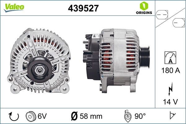 Generator / Alternator VALEO 439527