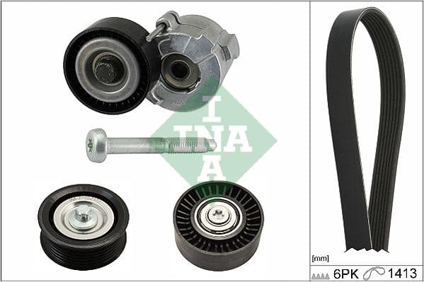 Set curea transmisie cu caneluri Schaeffler INA 529 0304 10