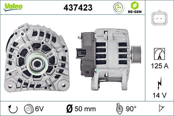Generator / Alternator VALEO 437423