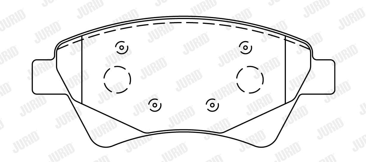 set placute frana,frana disc JURID 573124J