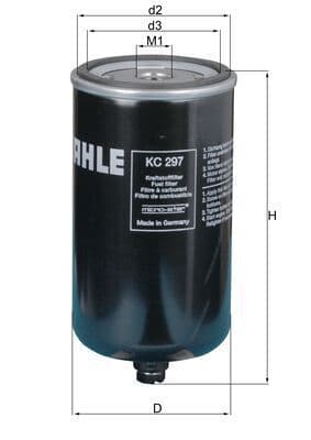 filtru combustibil MAHLE KC 297