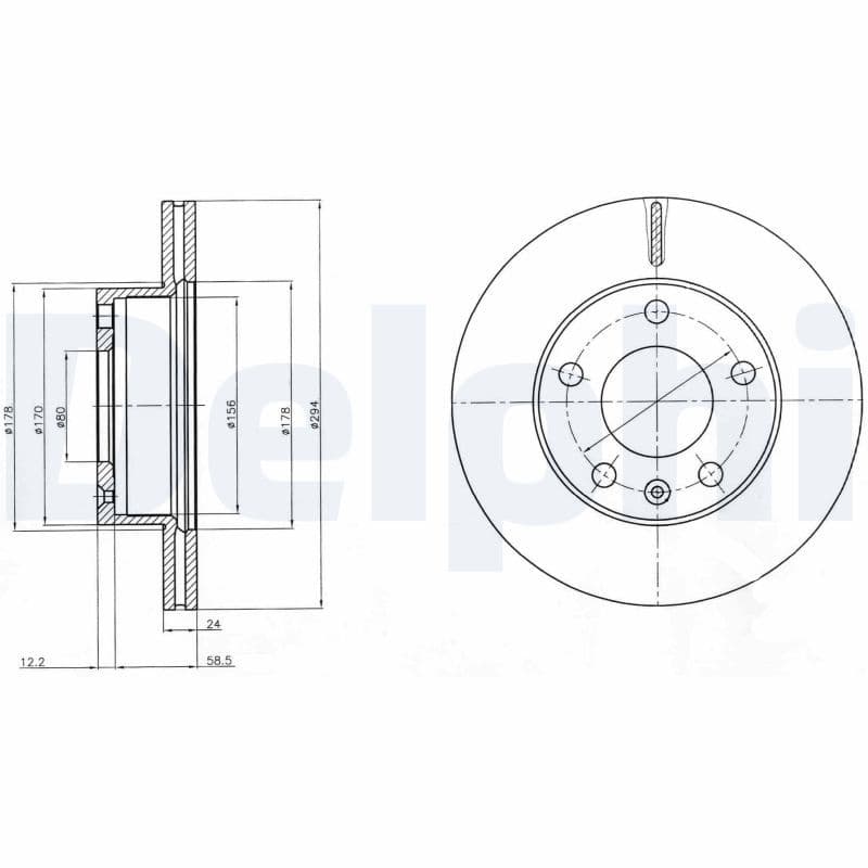 Disc frana DELPHI BG4023