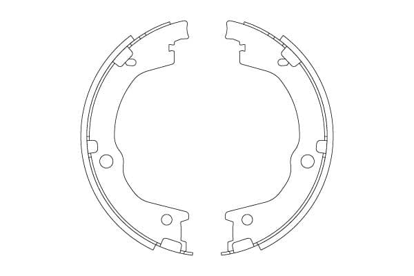 Set saboti frana, frana de mana TRW GS8829