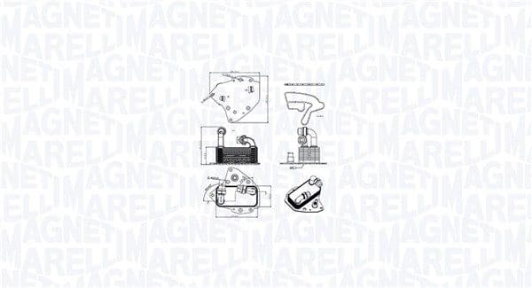 Radiator ulei, ulei motor MAGNETI MARELLI 350300000600