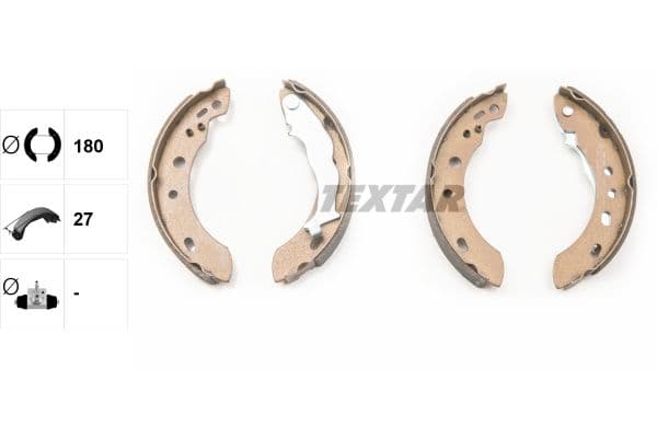Set saboti frana TEXTAR 91058300