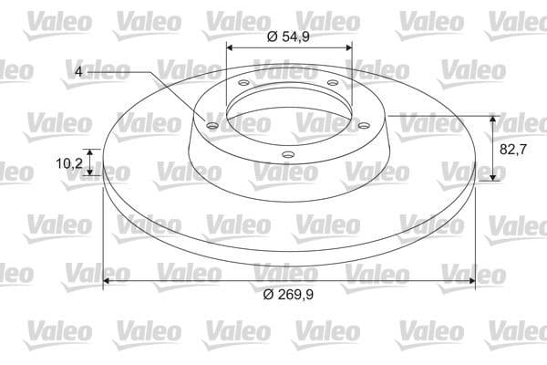 Disc frana VALEO 675404