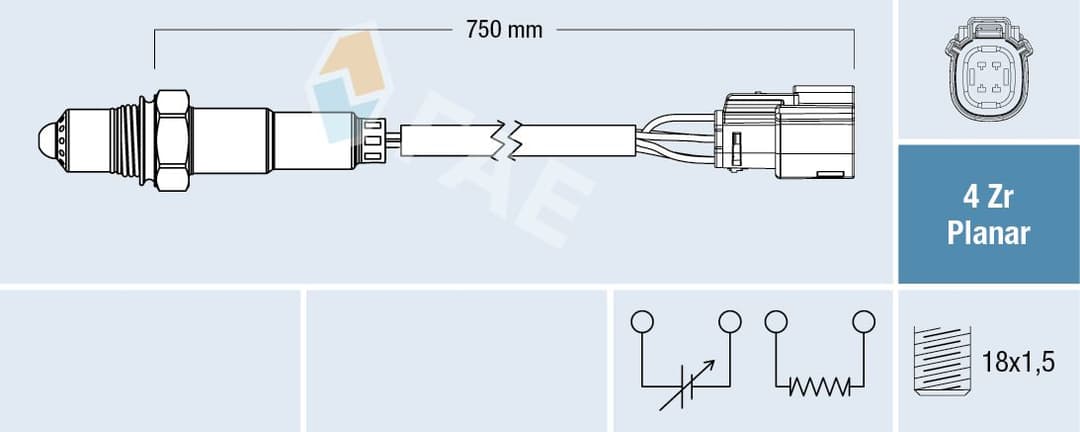 Sonda Lambda FAE 77650