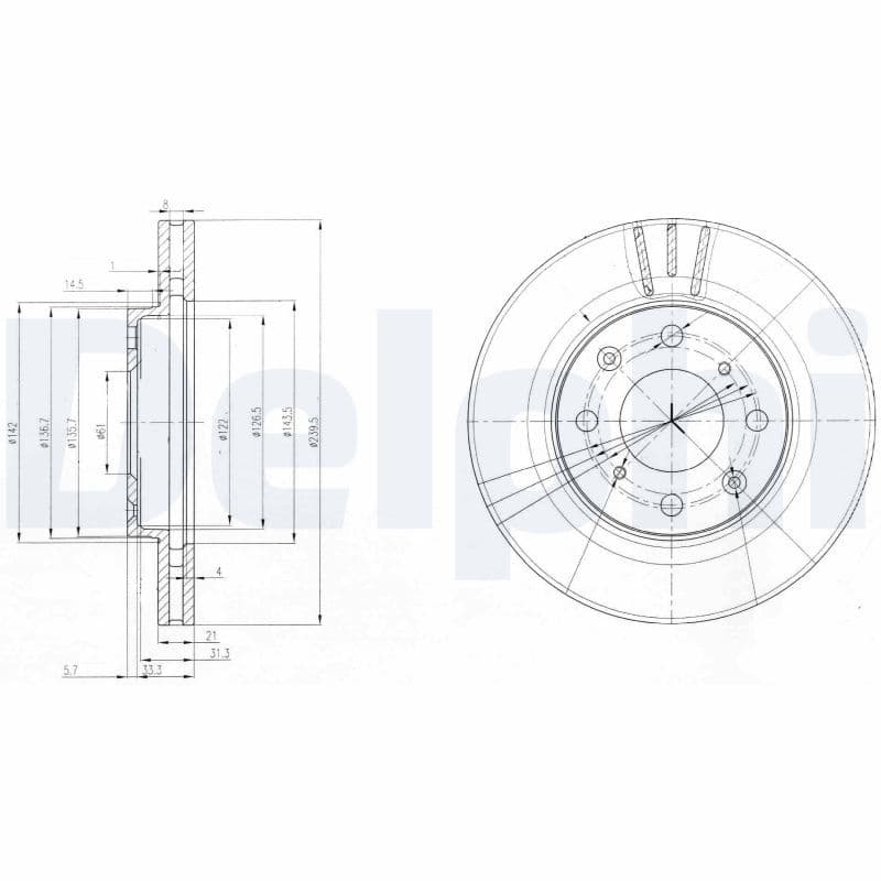 Disc frana DELPHI BG3794