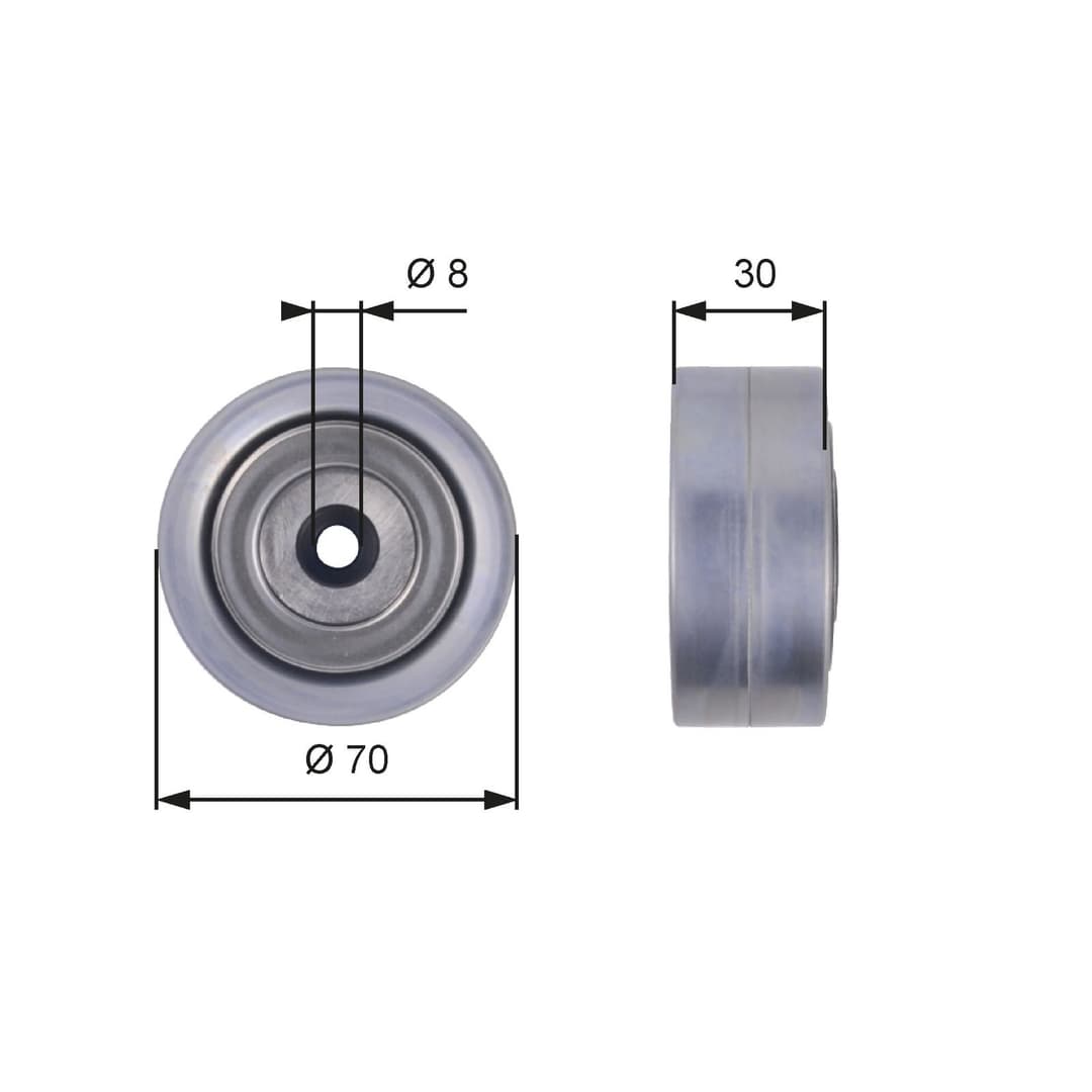 Rola ghidare/conducere, curea transmisie GATES DriveAlign™ T36386