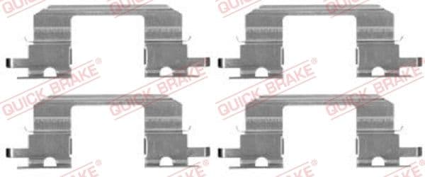 Set accesorii, placute frana QUICK BRAKE 109-1672