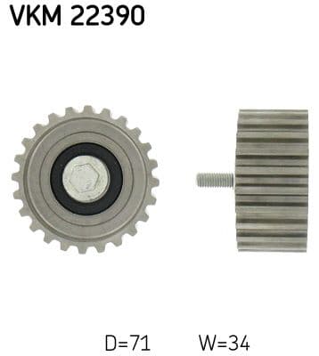 Rola ghidare/conducere, curea distributie SKF VKM 22390