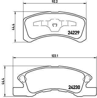 set placute frana,frana disc BREMBO PRIME LINE P 16 011