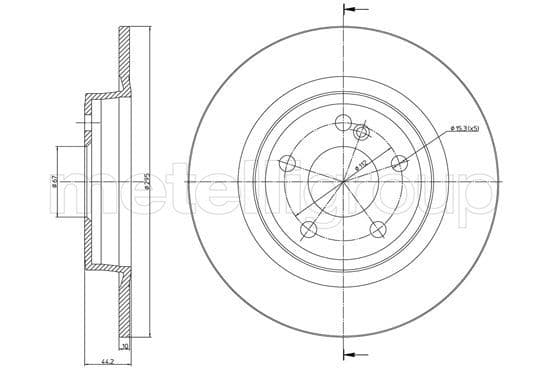 Disc frana METELLI 23-1463C