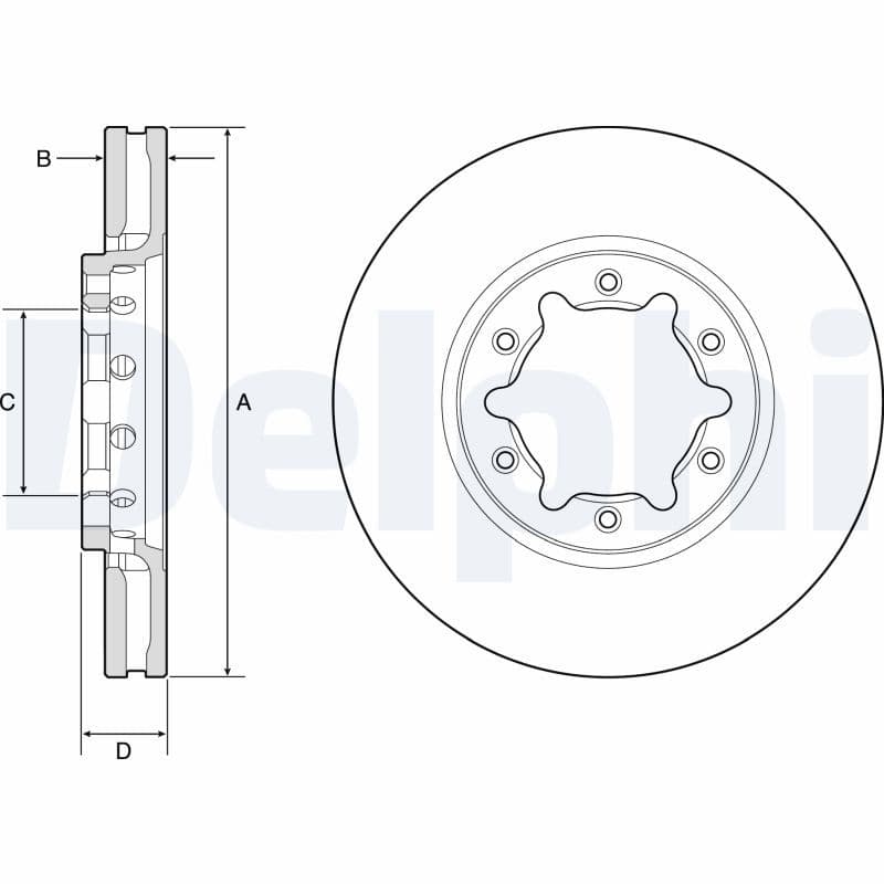 Disc frana DELPHI BG9179