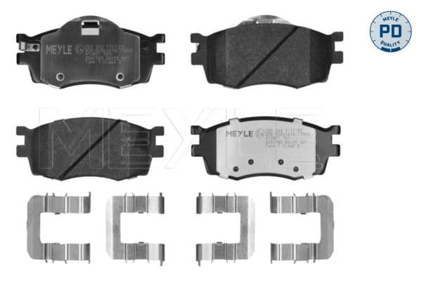 set placute frana,frana disc MEYLE -PD: Advanced performance and design. 025 243 1717/PD