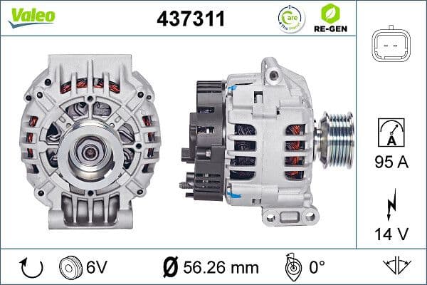 Generator / Alternator VALEO 437311