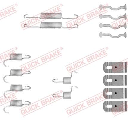 set accesorii, saboti frana parcare QUICK BRAKE 105-0876