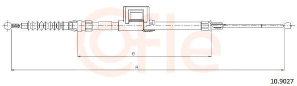 Cablu, frana de parcare COFLE 10.9027