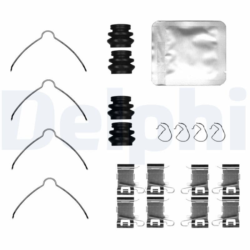 Set accesorii, placute frana DELPHI LX0849