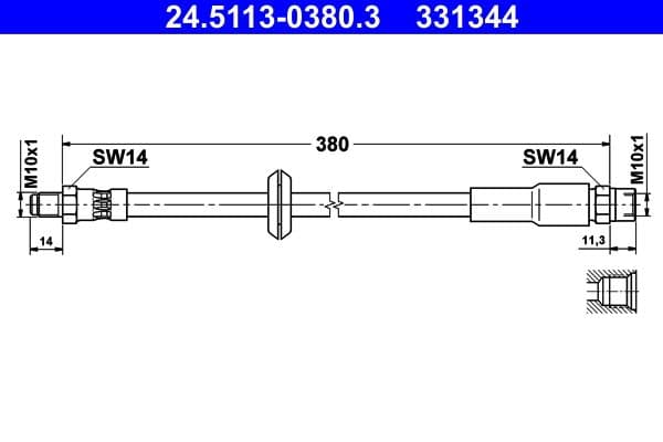 Furtun frana ATE 24.5113-0380.3