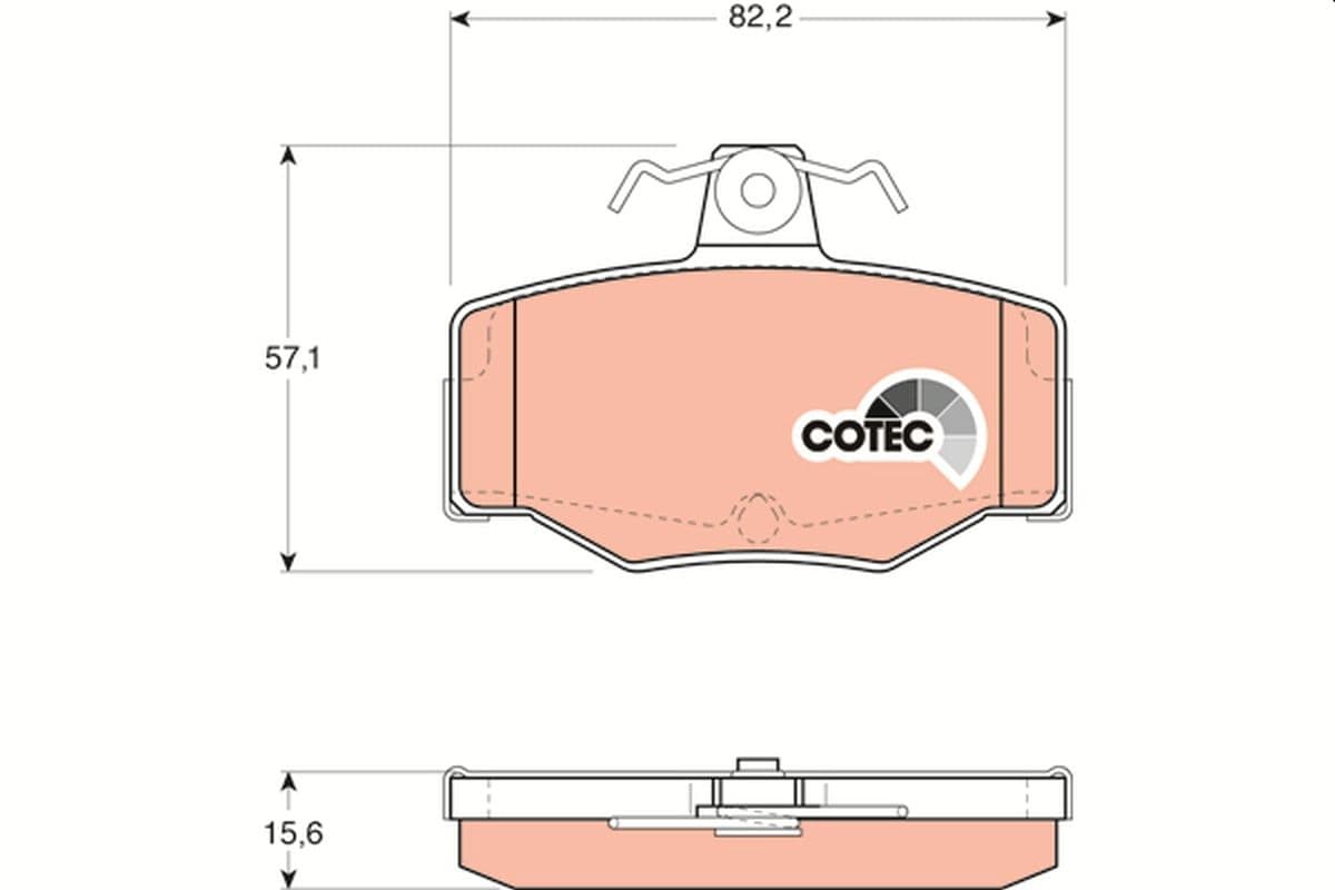 set placute frana,frana disc TRW COTEC GDB3092