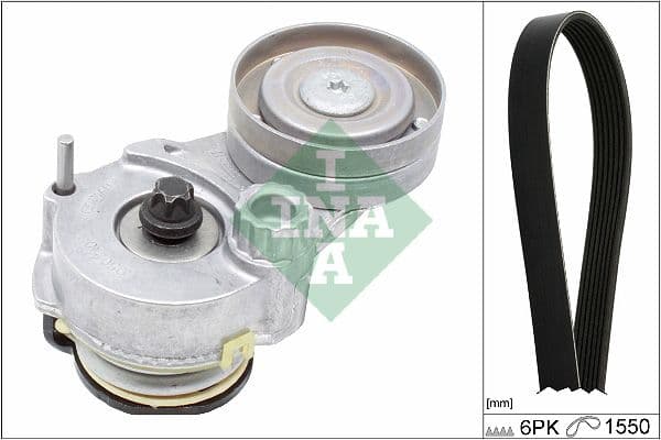 Set curea transmisie cu caneluri Schaeffler INA 529 0328 10