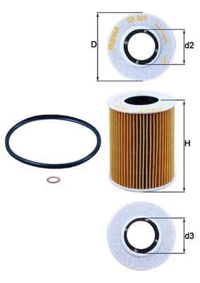 Filtru ulei MAHLE OX 369D