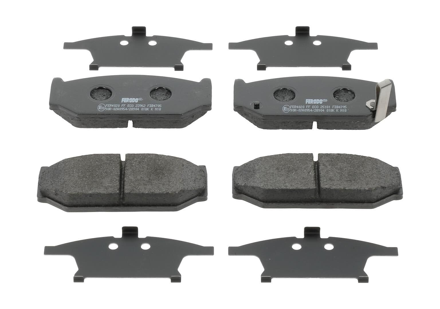 set placute frana,frana disc FERODO PREMIER ECO FRICTION FDB4705