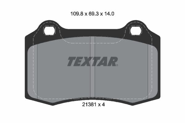 set placute frana,frana disc TEXTAR Q+ 2138104