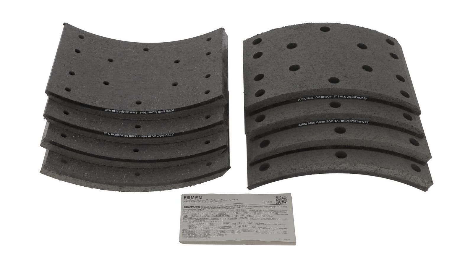 Set garnituri de frictiune, frana tambur JURID 1904105460