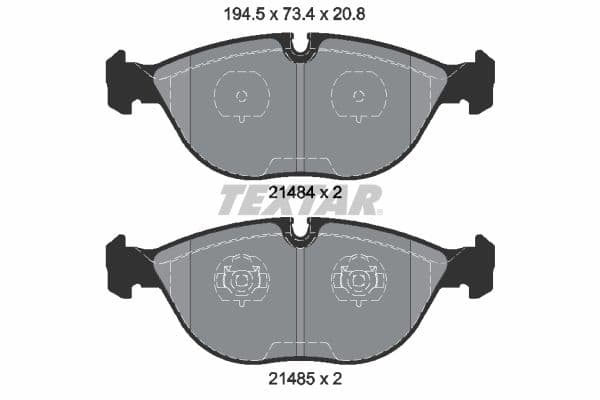 set placute frana,frana disc TEXTAR Q+ 2148401
